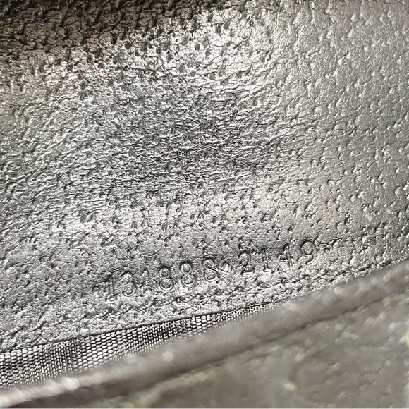 Gucci black monogram canvas and leather double snap long wallet - Picture 9 of 10